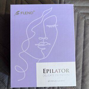 Flend Smooth Hair Removal Epilator Set Face Body Purple New
